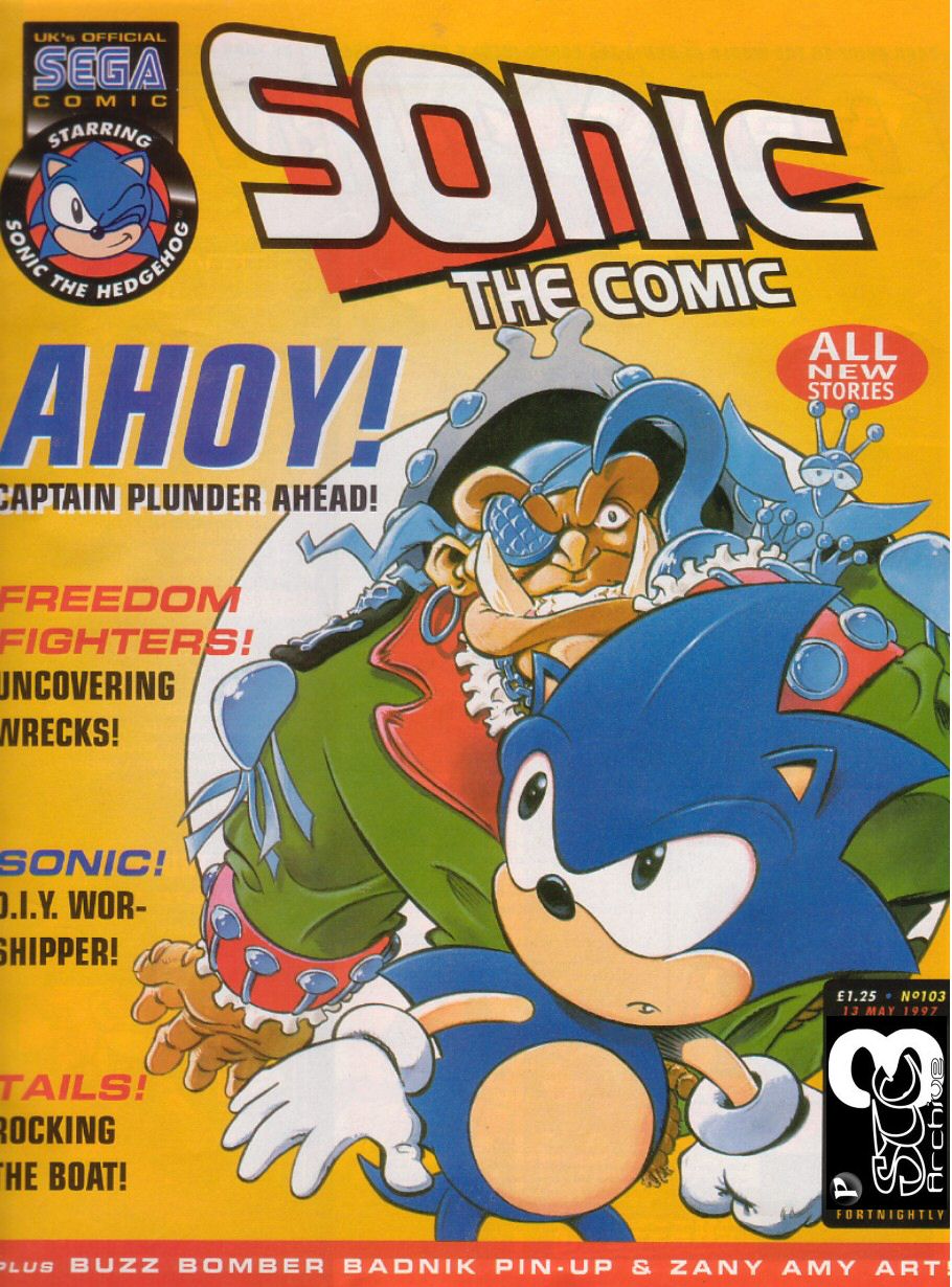 Sonic - The Comic Issue No. 103 Cover Page